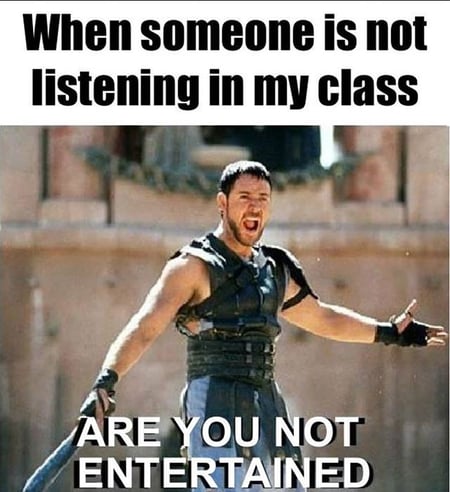 10-Not listening - Gladiator