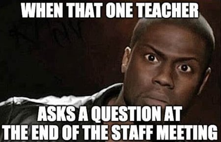 18-Question at the staff meeting