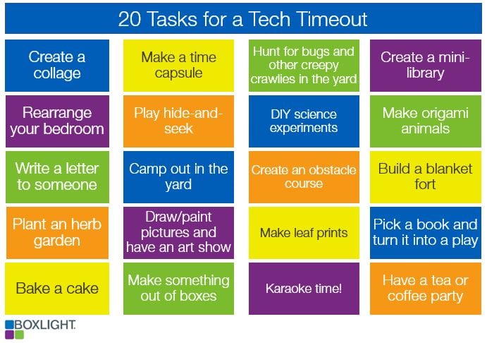 20 Tech Timeout Tasks