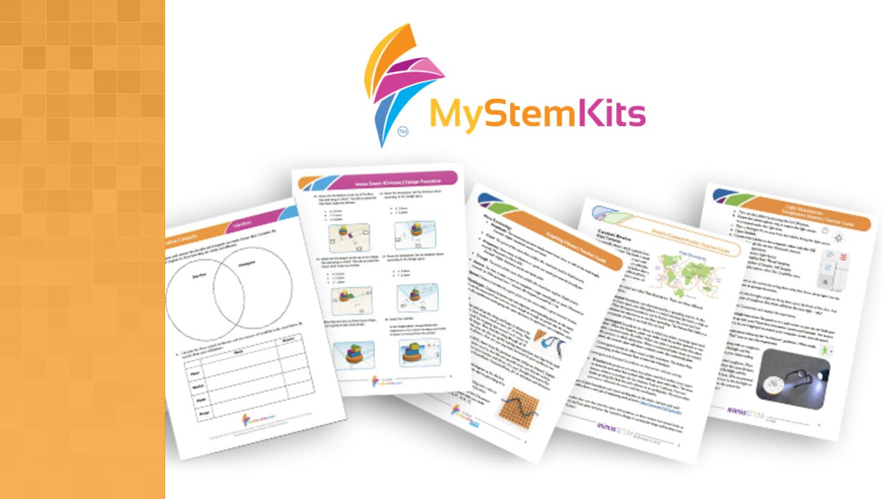 Array of MyStemKits lessons and activity pages.